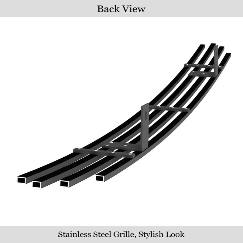 Fits 2011-2014 Chrysler 300 (Not For SRT8 And John Varvatos Limited Edition)/2011-2014 Chrysler 300C (Not For SRT8 And John Varvatos Limited Edition) Lower Bumper Black Stainless Steel Billet Grille - Image 2