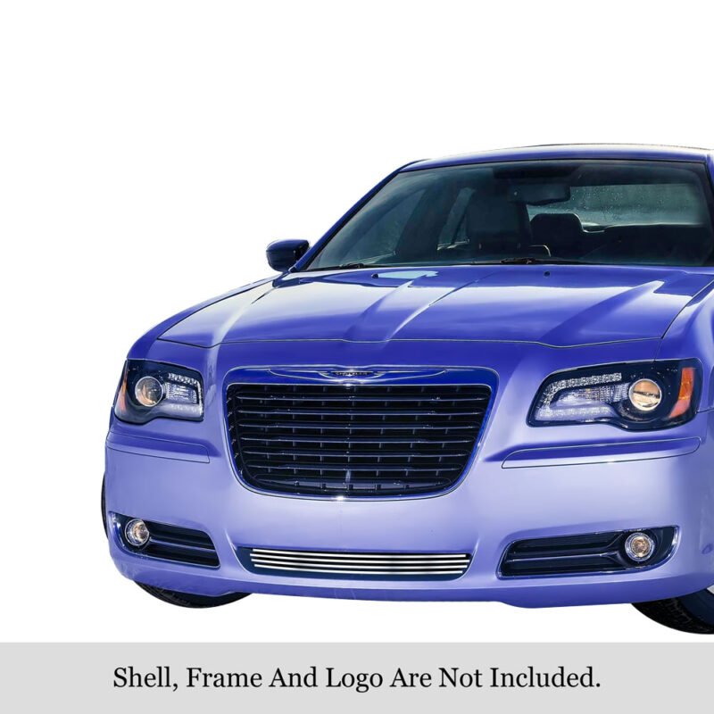 Fits 2011-2014 Chrysler 300 (Not For SRT8 And John Varvatos Limited Edition)/2011-2014 Chrysler 300C (Not For SRT8 And John Varvatos Limited Edition) Lower Bumper Stainless Steel Billet Grille - Image 3
