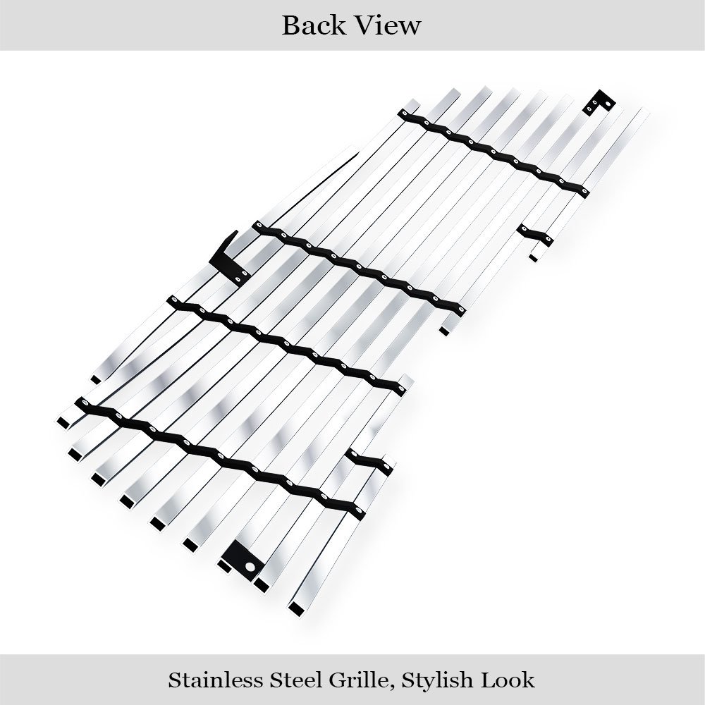 Fits 2004-2008 Chrysler Crossfire Main Upper Stainless Steel Billet Grille - Image 2