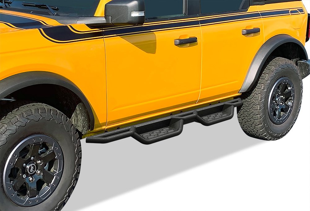 Fits 2021-2025 Ford Bronco 4-Door Both Sides Side Armor