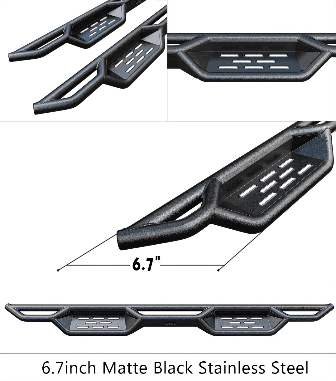 Fits 2004-2025 Nissan Titan King Cab (Excl.2016 models) 2017-2019 Nissan Titan XD King Cab Both Sides Side Armor - Image 5