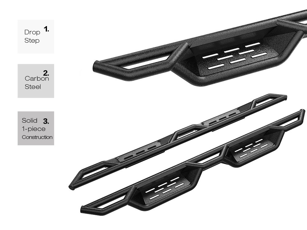 Fits 2004-2025 Nissan Titan King Cab (Excl.2016 models) 2017-2019 Nissan Titan XD King Cab Both Sides Side Armor - Image 3