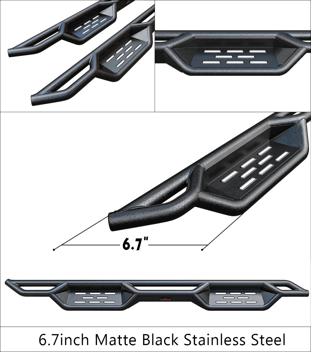 Fits 2005-2024 Nissan Frontier King Cab 2005-2012 Suzuki Equator Extra Cab Both Sides Side Armor - Image 5