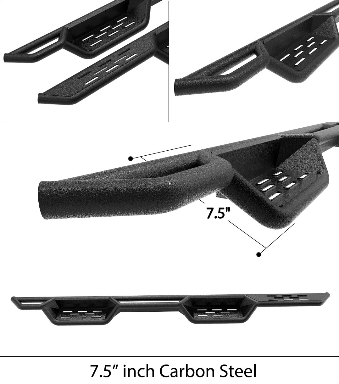 Fits 2024-2025 Toyota Tacoma Double/Crew Cab (Incl. Hybrid Model) Both Sides Side Armor