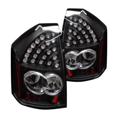 Fits Chrysler 300C 05-07 LED Tail Lights - Black