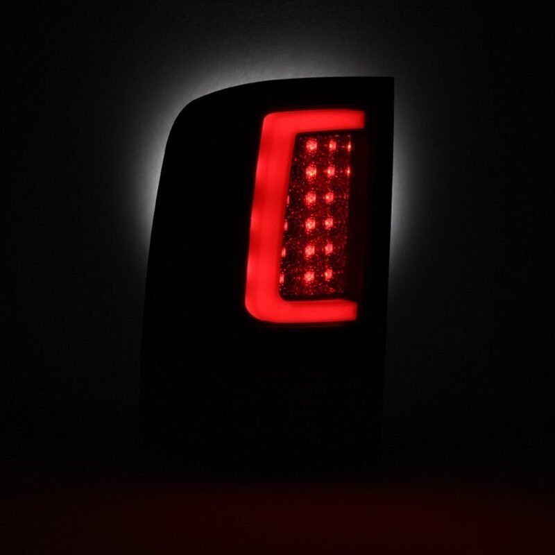 Fits GMC Sierra 1500 07-13 2500HD/3500HD 07-14 (does not fit 3500HD Dually Models) Version 2 Light Bar LED Tail Lights - Black Smoke - Image 7
