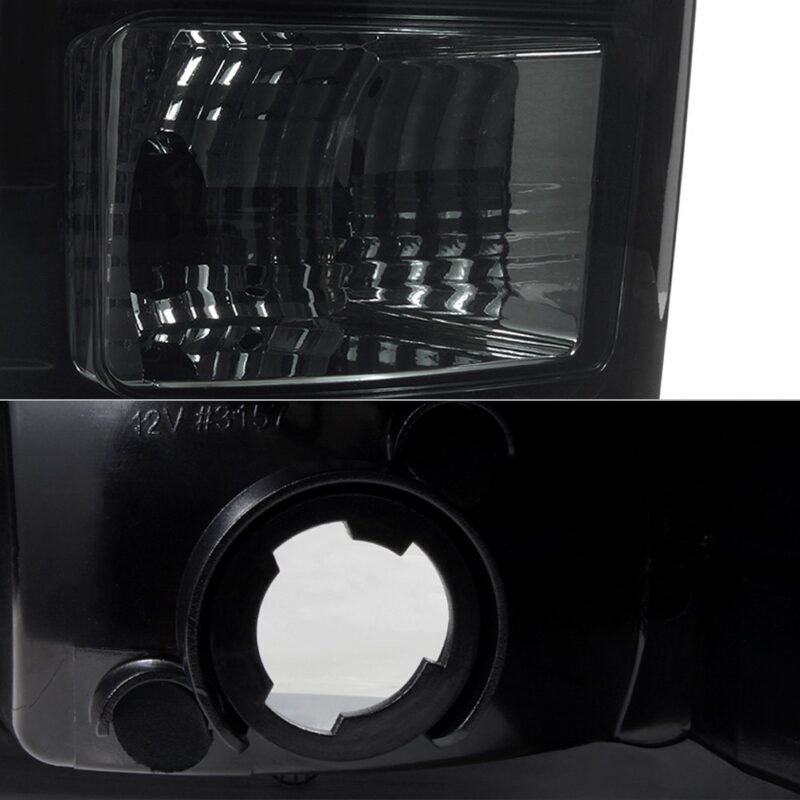 Fits GMC Sierra 1500 07-13 2500HD/3500HD 07-14 (does not fit 3500HD Dually Models) Version 2 Light Bar LED Tail Lights - Black Smoke - Image 3