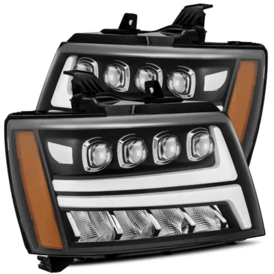 Fits 07-14 Chevrolet Tahoe/Suburban/07-13 Avalanche NOVA-Series LED Projector Headlights Black