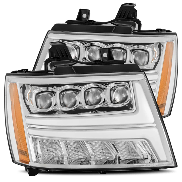 Fits 07-14 Chevrolet Tahoe/Suburban/07-13 Avalanche NOVA-Series LED Projector Headlights Chrome