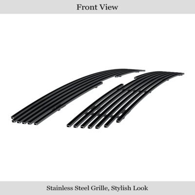 Fits 2005-2008 Chevy Uplander Main Upper Black Stainless Steel Billet Grille