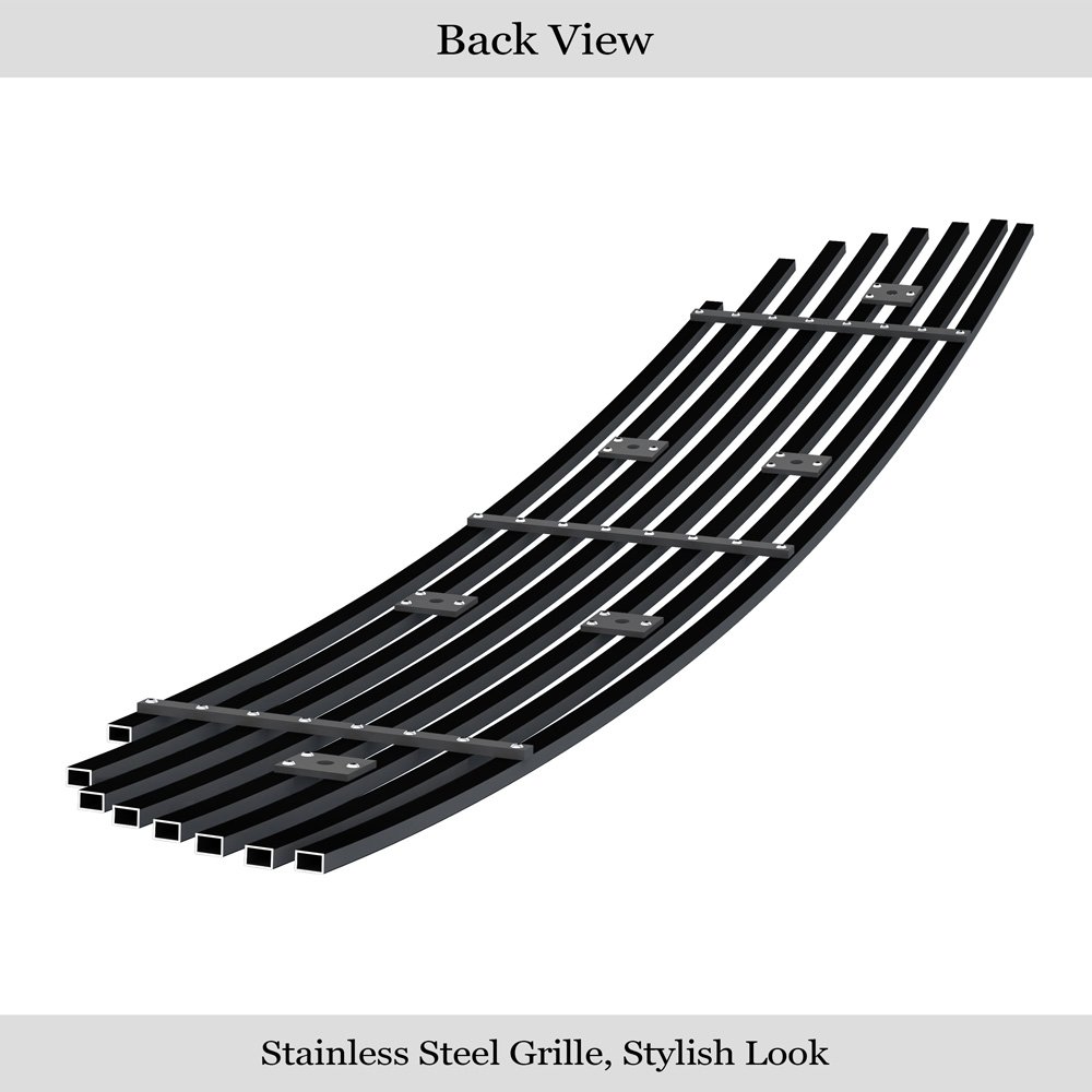 Fits 2005-2010 Chevy Cobalt SS Not For Base/LT/LS/LTZ/2005-2010 Chevy Cobalt Sport Not For Base/LT/LS/LTZ Lower Bumper Black Stainless Steel Billet Grille - Image 2