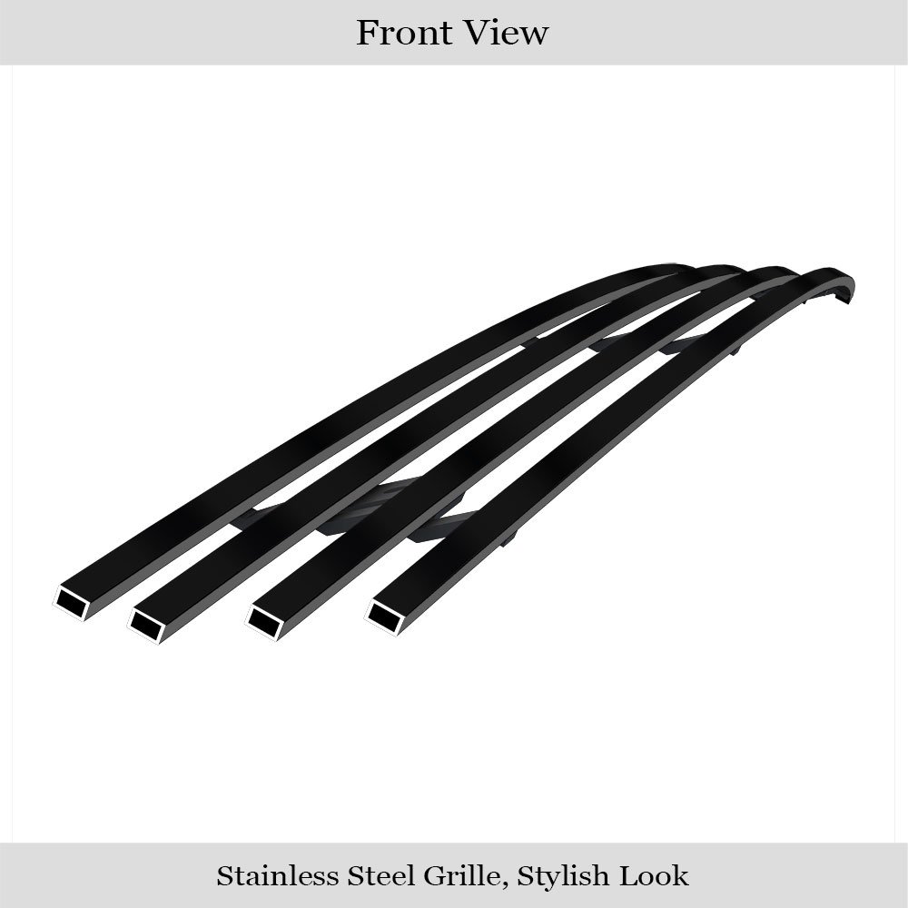 Fits 2006-2013 Chevy Impala /2006-2007 Chevy Monte Carlo /2014-2016 Chevy Impala Limited Model Only Main Upper Black Stainless Steel Billet Grille
