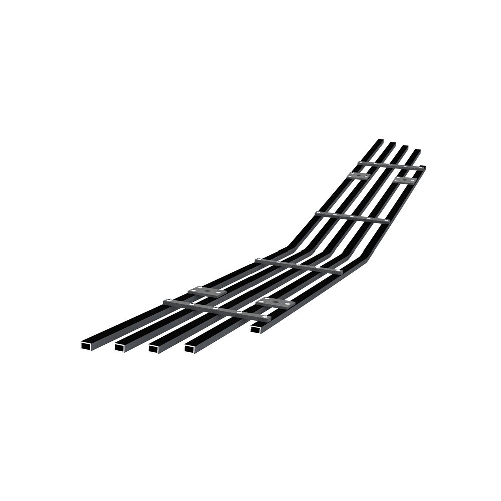 Fits 2013 Chevy Malibu Lower Bumper Black Stainless Steel Billet Grille - Image 2
