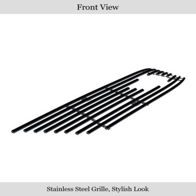 Fits 2014-2020 Chevy Impala Logo Show (Not For 2014-2016 Chevy Impala Limited) Main Upper Black Stainless Steel Billet Grille