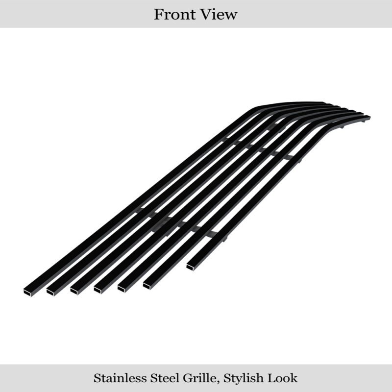 Fits 2014-2020 Chevy Impala (Not For 2014-2016 Chevy Impala Limited) Lower Bumper Black Stainless Steel Billet Grille