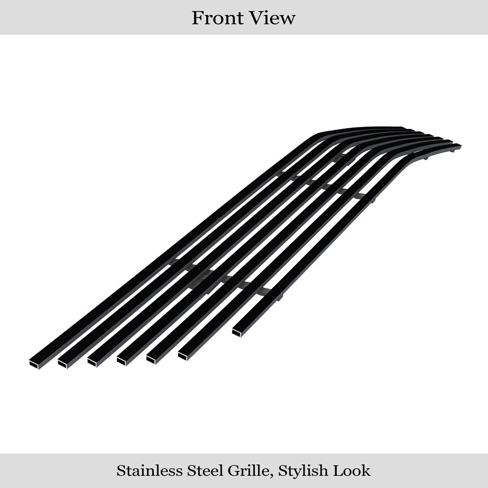 Fits 2014-2020 Chevy Impala (Not For 2014-2016 Chevy Impala Limited) Lower Bumper Black Stainless Steel Billet Grille