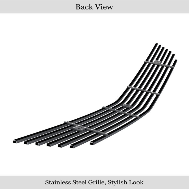 Fits 2014-2020 Chevy Impala (Not For 2014-2016 Chevy Impala Limited) Lower Bumper Black Stainless Steel Billet Grille - Image 2