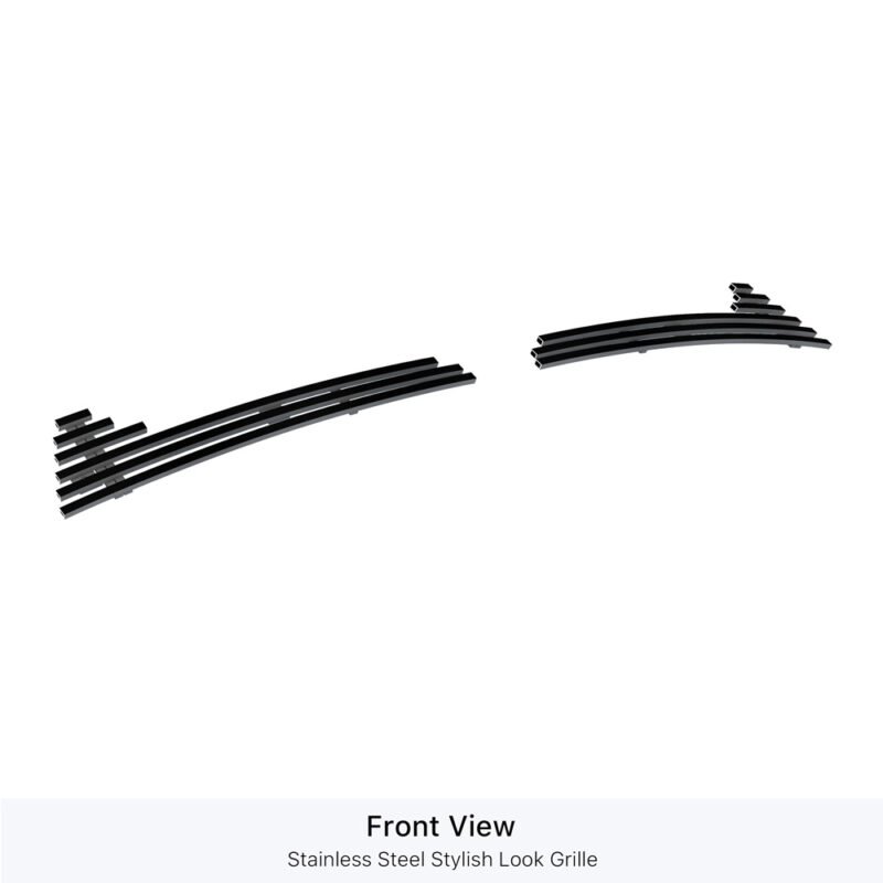 Fits 2014-2016 Chevy Impala Only for LTZ Fog Light Cover Black Stainless Steel Billet Grille