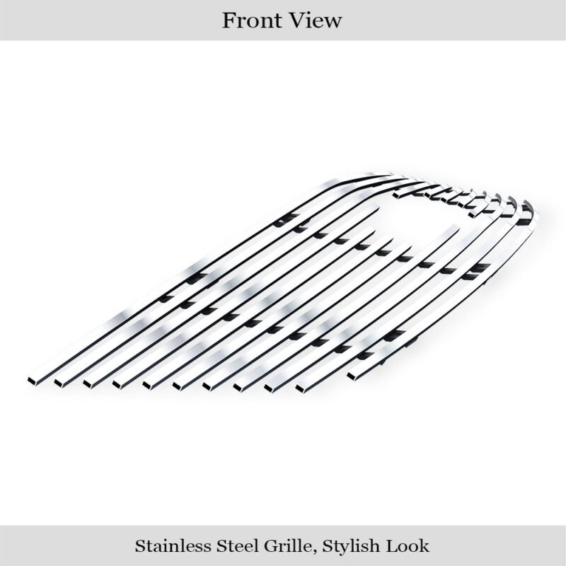 Fits 2013-2017 Chevy Traverse Logo Show Main Upper Stainless Steel Billet Grille