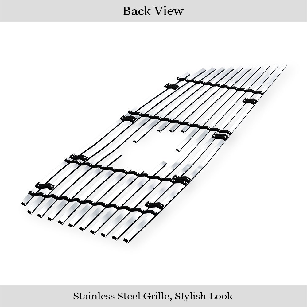 Fits 2013-2017 Chevy Traverse Logo Show Main Upper Stainless Steel Billet Grille - Image 2