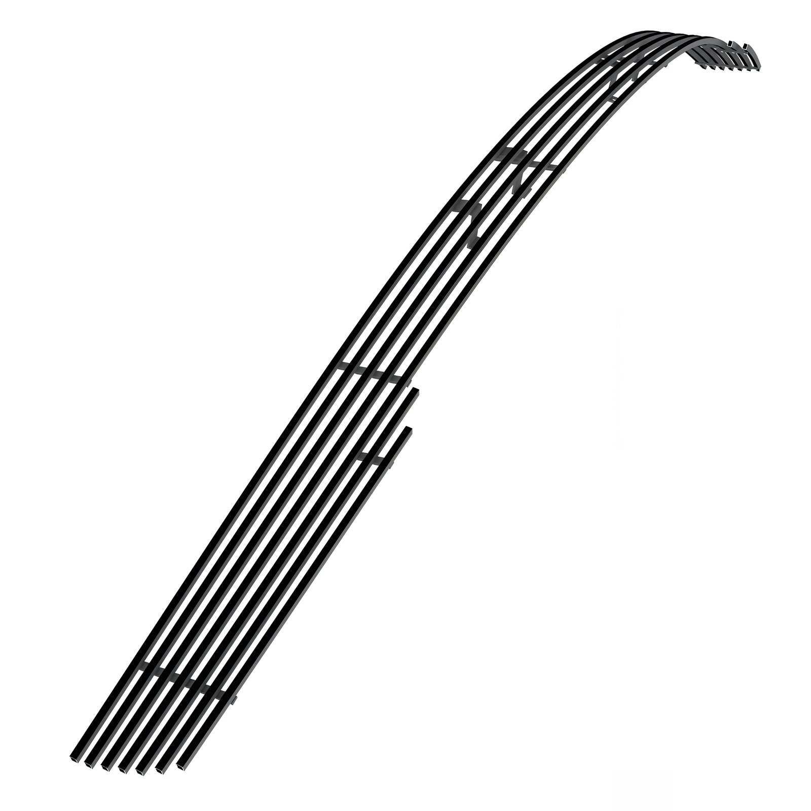 Fits 2014-2015 Chevy Camaro SS With RS Package Phantom Style/2014-2015 Chevy Camaro LS With RS Package Phantom Style/2014-2015 Chevy Camaro LT With RS Package Phantom Style Main Upper Black Stainless Steel Billet Grille