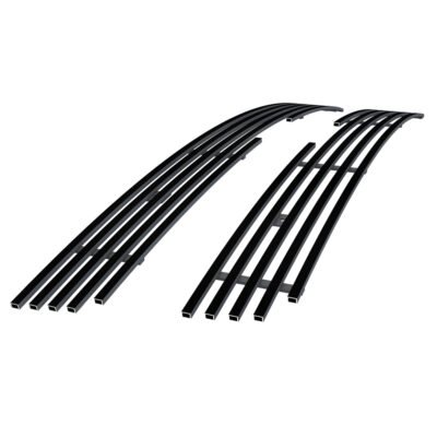 Fits 2006-2009 Chevy Trailblazer LT Not For LS/SS/2006-2008 Chevy Trailblazer LT 8Cyl Not For LS/SS Main Upper Black Stainless Steel Billet Grille