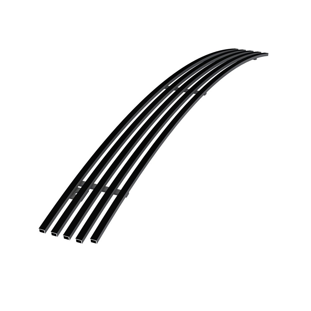 Fits 2006-2009 Chevy Trailblazer LT Not For LS/SS Lower Bumper Black Stainless Steel Billet Grille