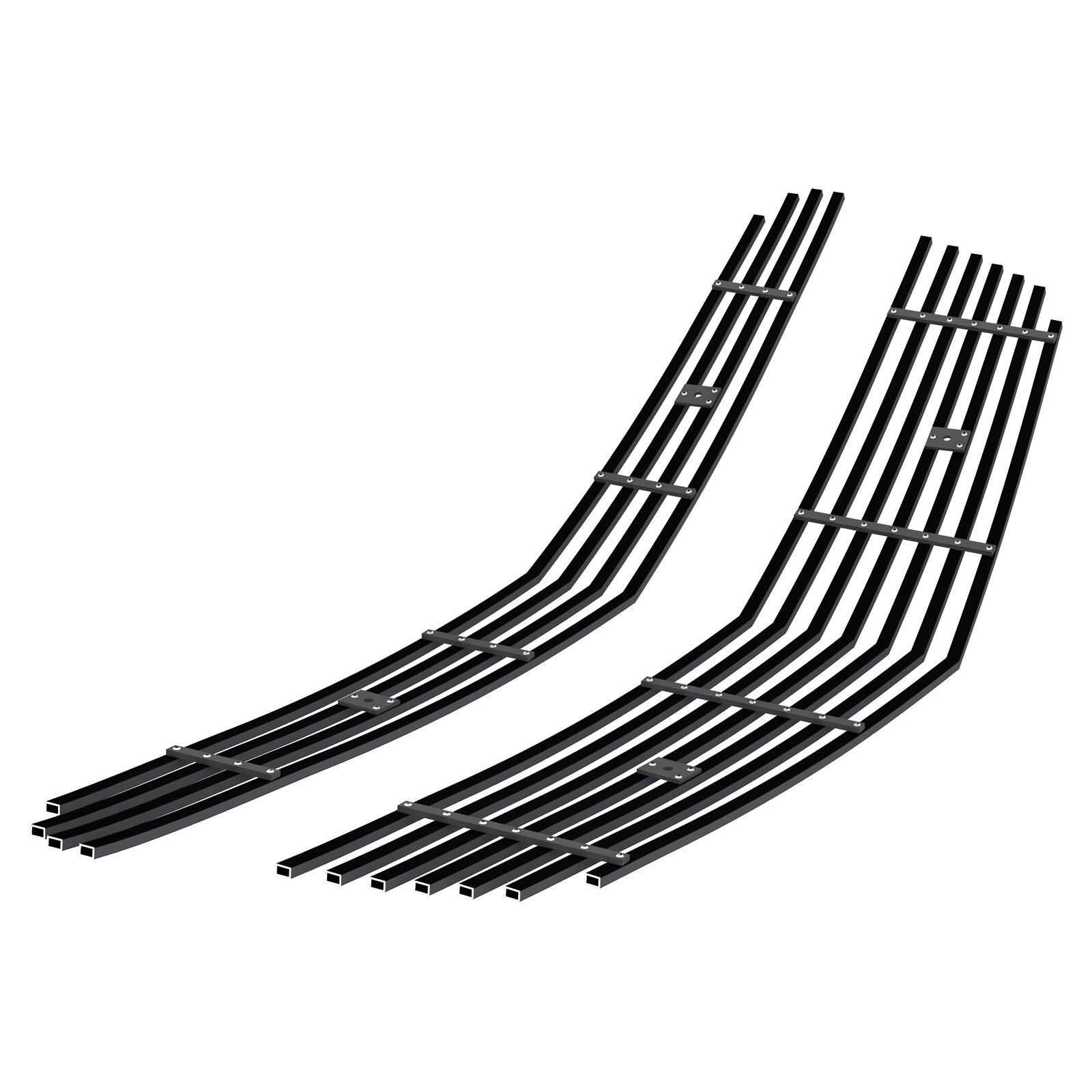 Fits 2010-2015 Chevy Equinox (2012-2015 Model Need Drilling) Main Upper Black Stainless Steel Billet Grille - Image 2