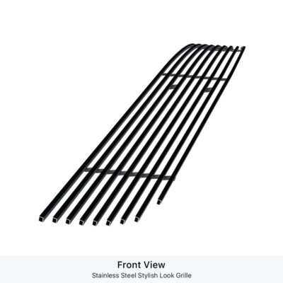 Fits 2010-2013 Chevy Camaro Phantom Style Not for ZL1 Model Main Upper Black Stainless Steel Billet Grille