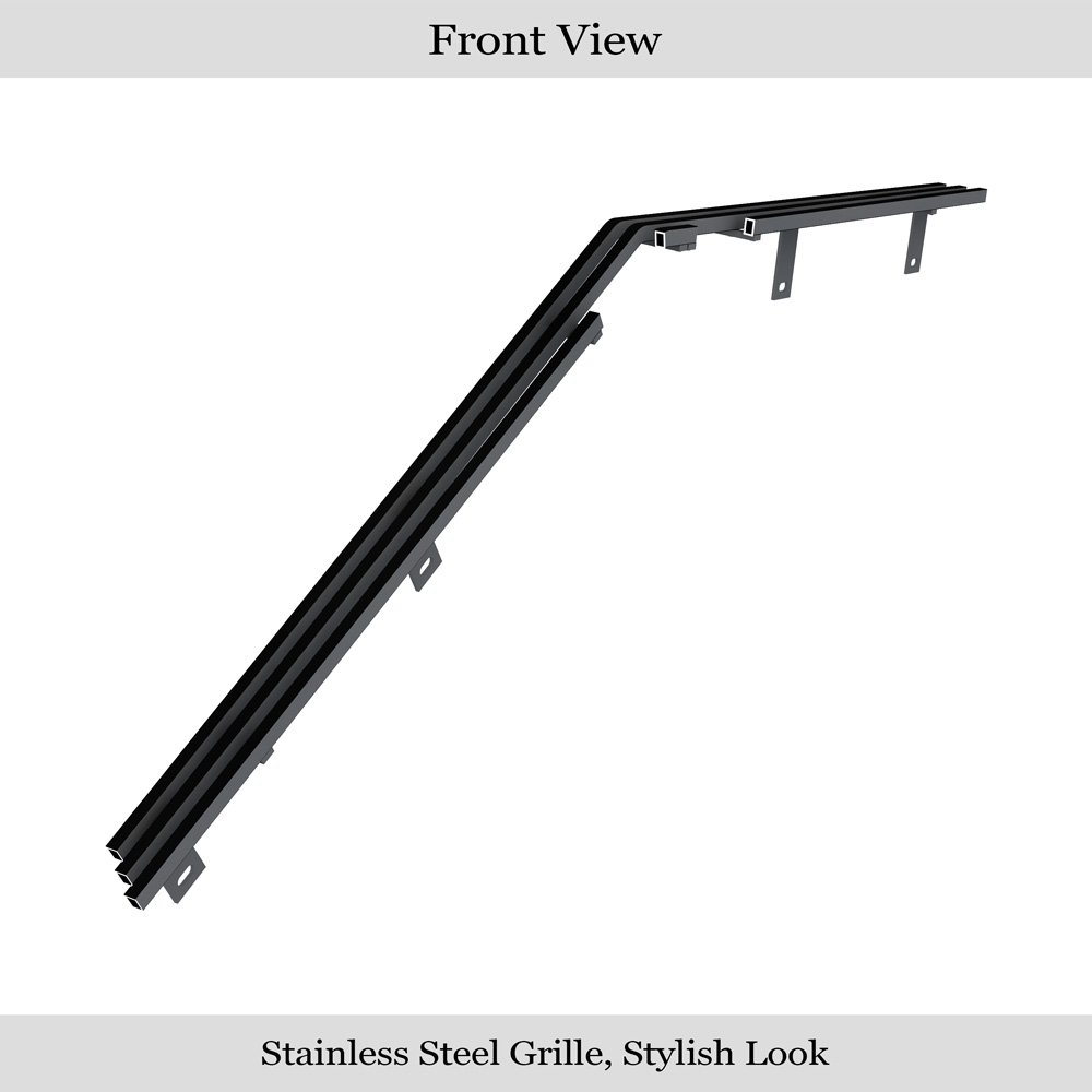 Fits 1974-1977 Chevy Camaro Lower Bumper Black Stainless Steel Billet Grille