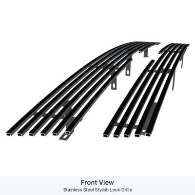 Fits 2002-2005 Chevy Trailblazer LT /2002-2005 Chevy Trailblazer LS /2002-2005 Chevy Trailblazer SS Main Upper Black Stainless Steel Billet Grille