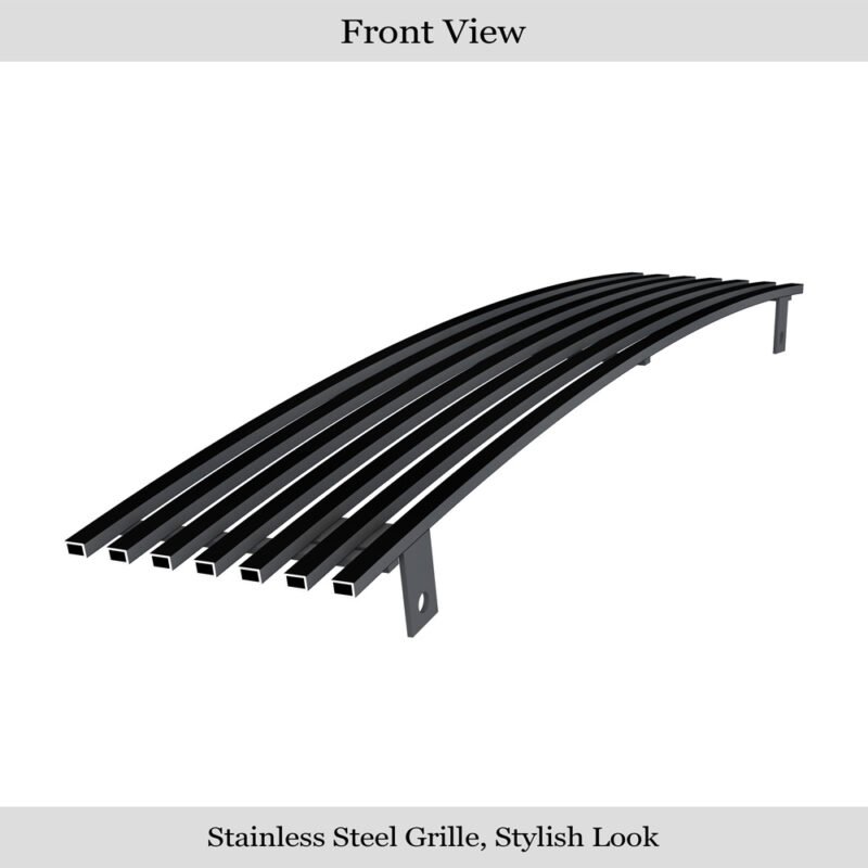 Fits 1998-2002 Lincoln Navigator Lower Bumper Black Stainless Steel Billet Grille