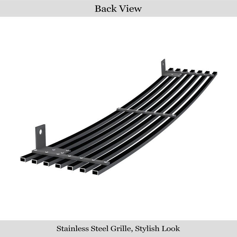 Fits 1998-2002 Lincoln Navigator Lower Bumper Black Stainless Steel Billet Grille - Image 2