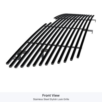 Fits 2003-2006 Lincoln Navigator Main Upper Black Stainless Steel Billet Grille