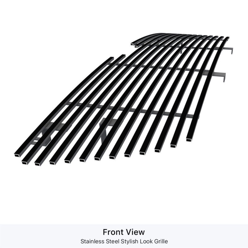 Fits 2003-2006 Lincoln Navigator Main Upper Black Stainless Steel Billet Grille