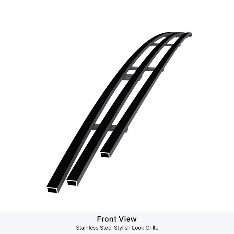 Fits 2007-2009 Toyota Tundra TOP PANEL Hood Scoop Black Stainless Steel Billet Grille