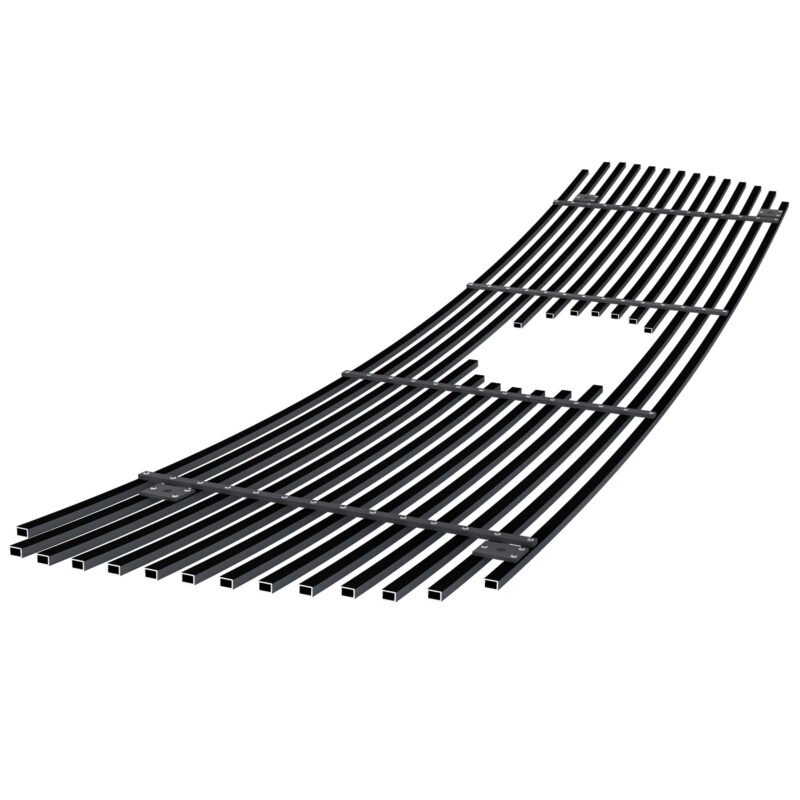 Fits 2007-2009 Toyota Tundra With Logo Show Main Upper Black Stainless Steel Billet Grille - Image 2