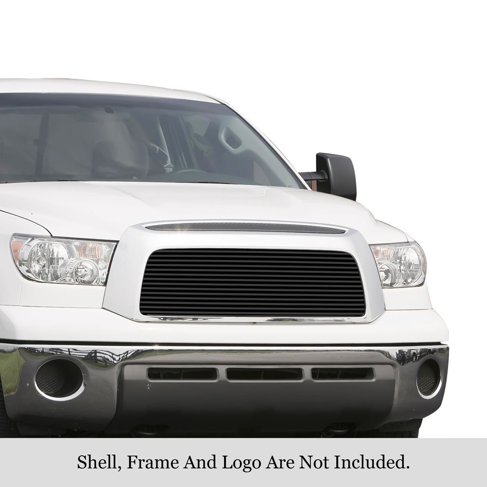 Fits 2007-2009 Toyota Tundra Main Upper Black Stainless Steel Billet Grille - Image 3