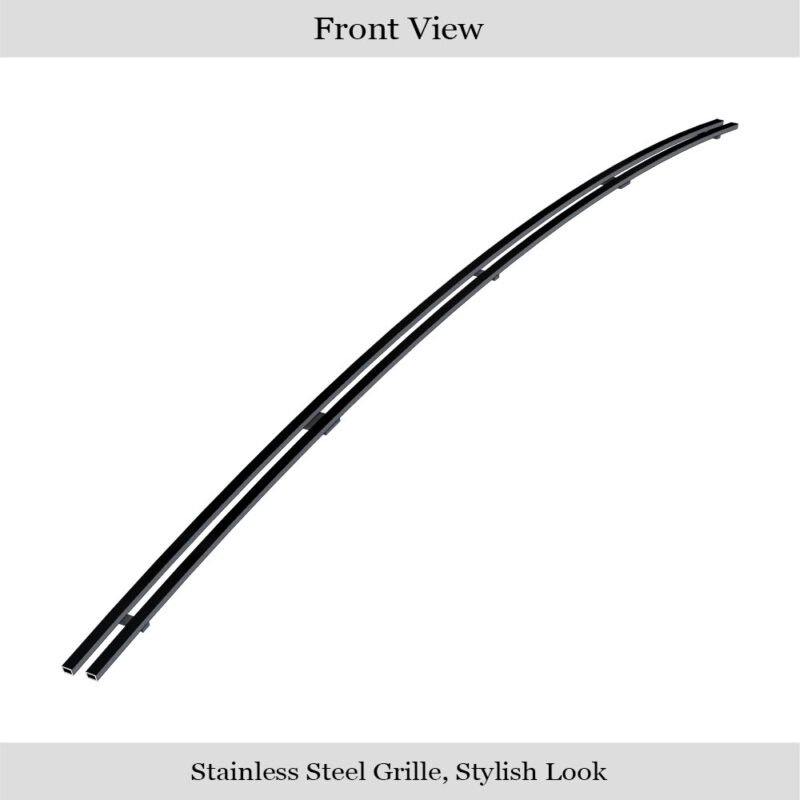 Fits 2014-2021 Toyota Tundra Hood Scoop Black Stainless Steel Billet Grille