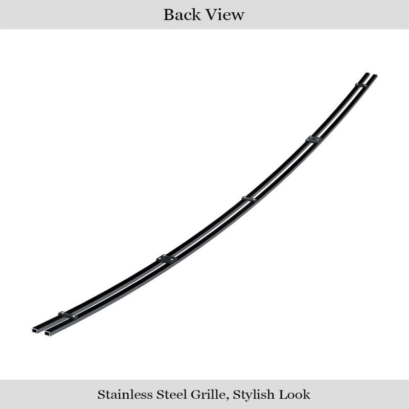 Fits 2014-2021 Toyota Tundra Hood Scoop Black Stainless Steel Billet Grille - Image 2