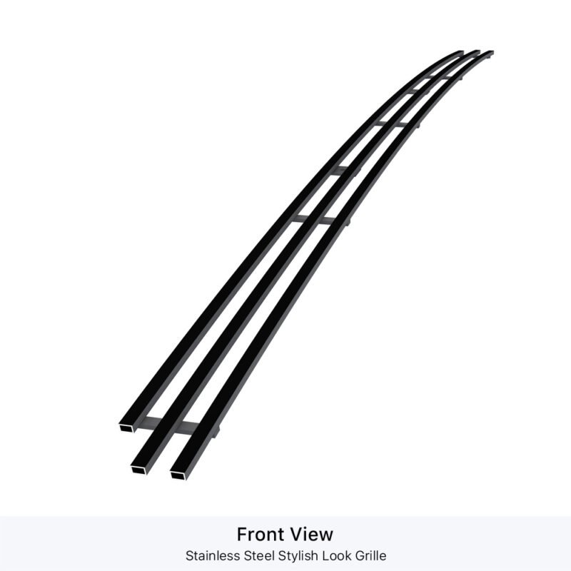 Fits 2014-2021 Toyota Tundra Lower Bumper Black Stainless Steel Billet Grille