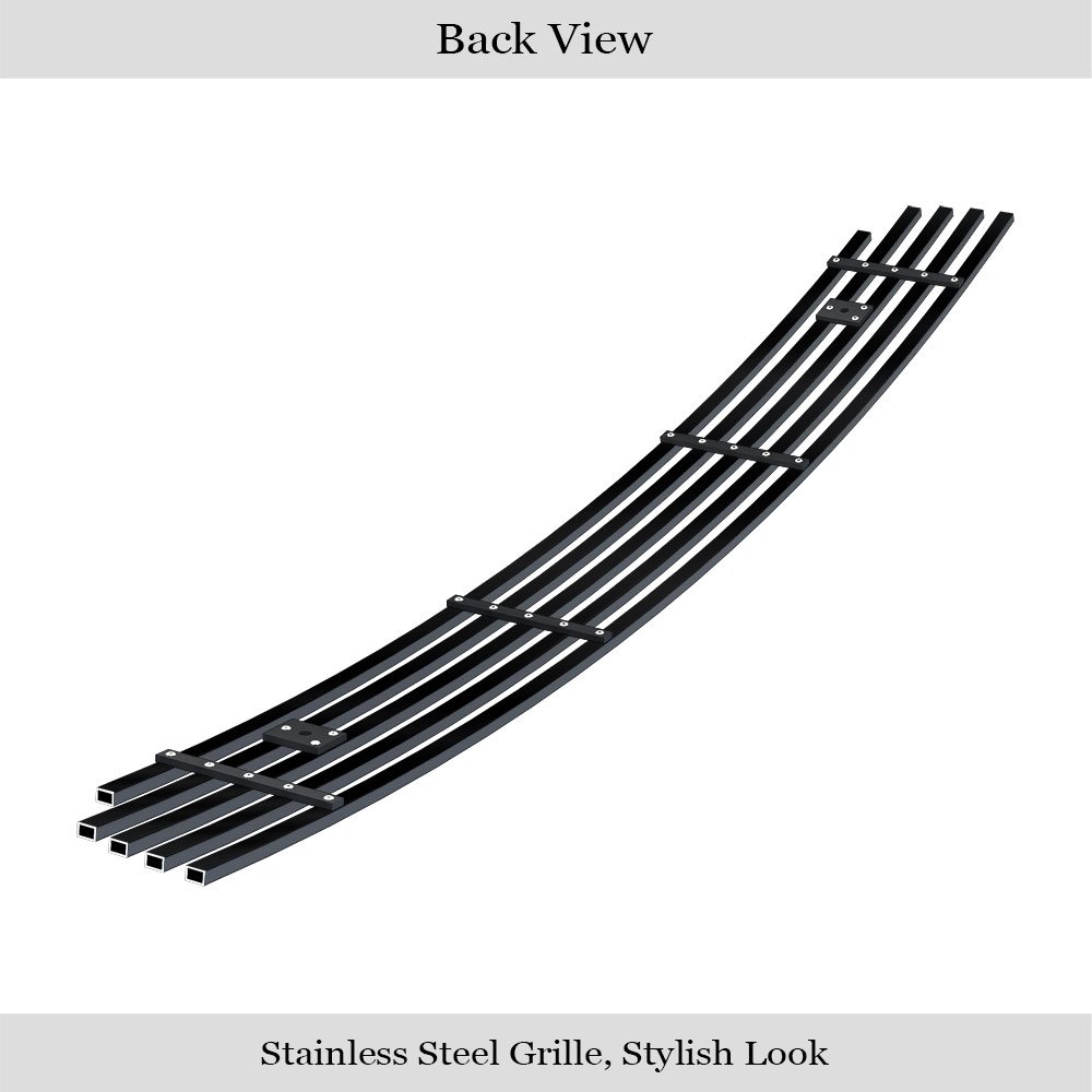 Fits 2005-2010 Scion TC Main Upper Black Stainless Steel Billet Grille - Image 2