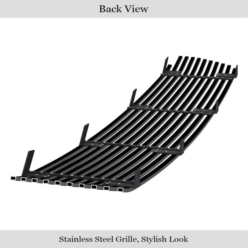 Fits 1999-2002 Toyota Tundra Not For Iven Stewart Edition Main Upper Black Stainless Steel Billet Grille - Image 2