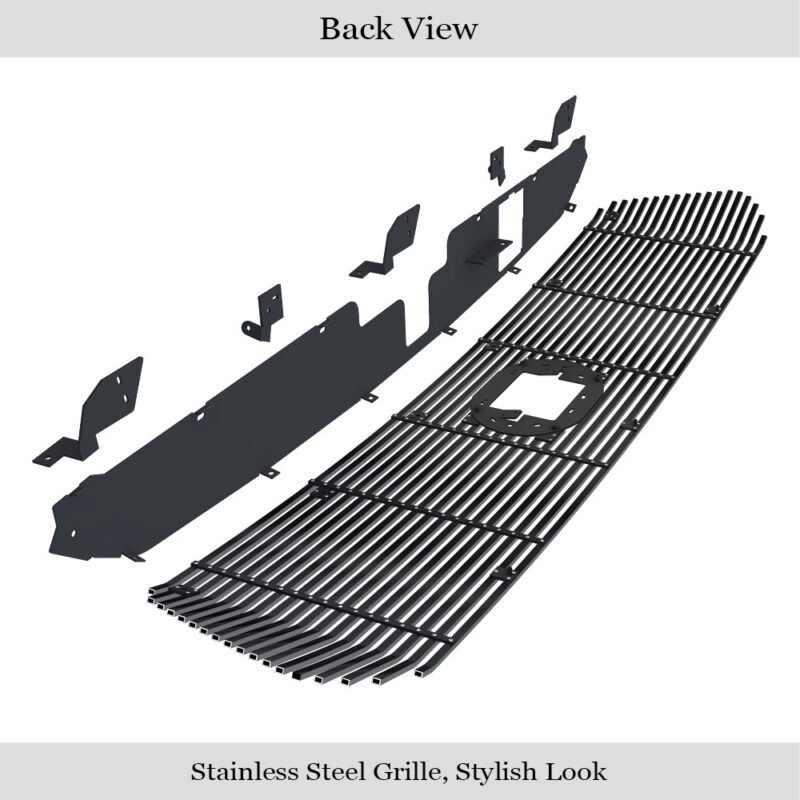 Fits 2018-2019 Toyota Tundra with front sensor TSS Main Upper Black Stainless Steel Billet Grille - Image 2