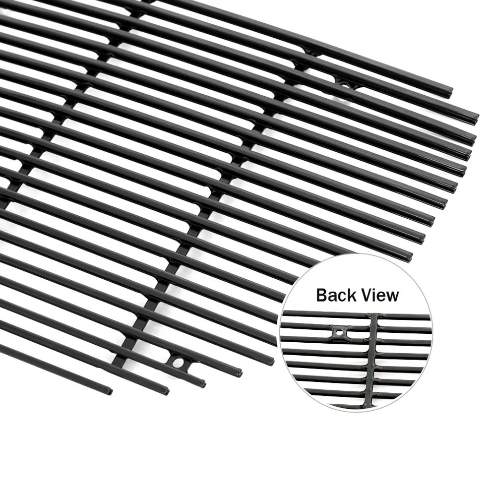 Fits 1995-2005 Chevy Astro Van Main Upper Black Stainless Steel Billet Grille