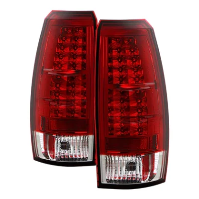 Fits Chevy Avalanche 07-13 LED Tail Lights - Red Clear