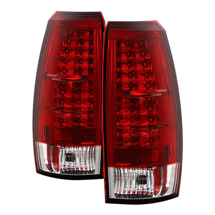 Fits Chevy Avalanche 07-13 LED Tail Lights - Red Clear