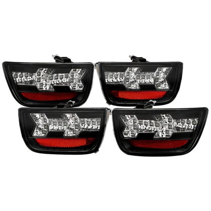 Fits Chevy Camaro 10-13 LED Tail Lights - Black