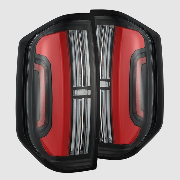 Fits 14-21 Toyota Tundra NOVA-Series Prismatic LED Tail Lights Black-Red