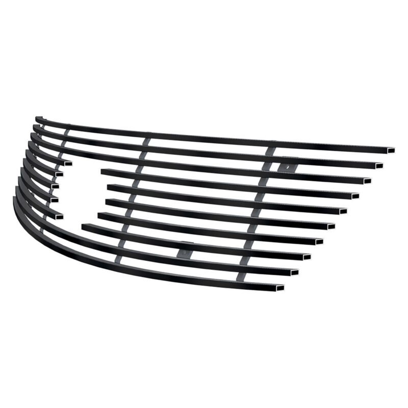 Fits 2005-2007 Ford Five hundred With Logo Show Main Upper Black Stainless Steel Billet Grille